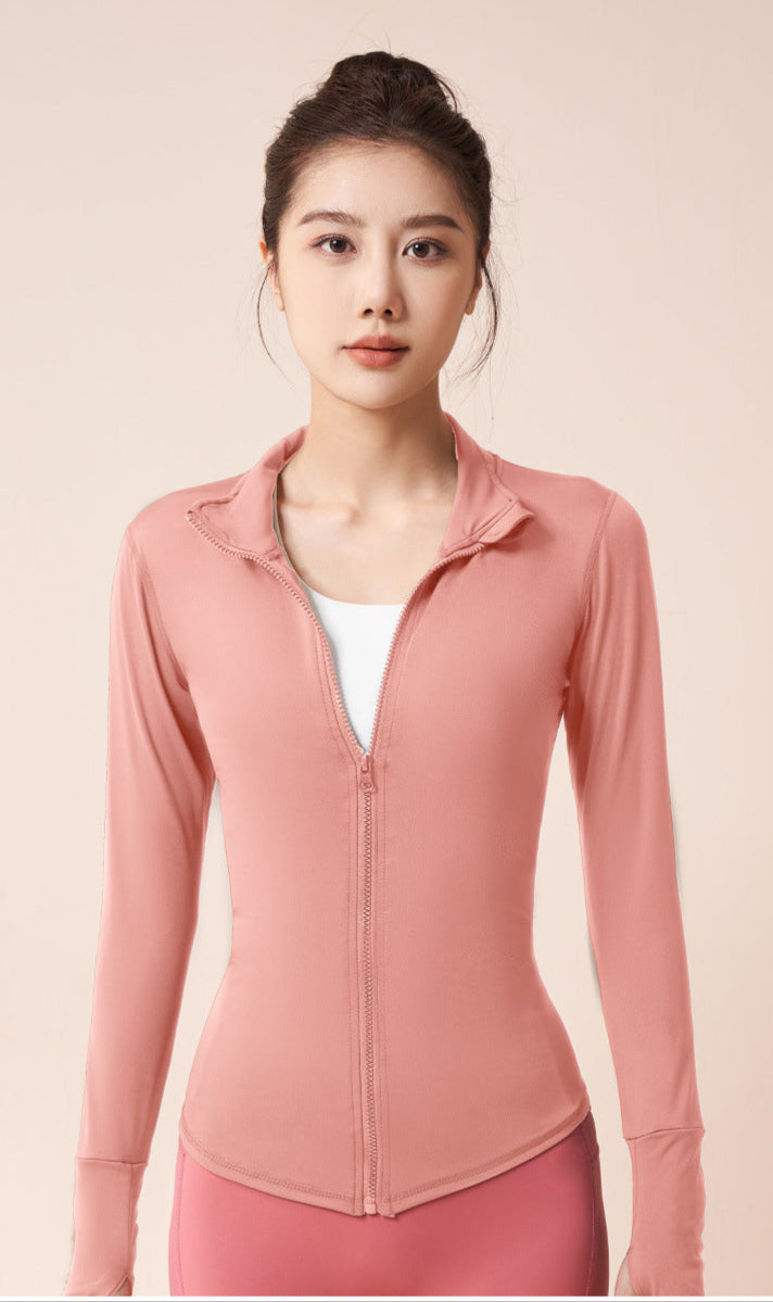 AeroFlex long sleeves shirt with front zipper. Airy, Flexible, light weight and silky look!