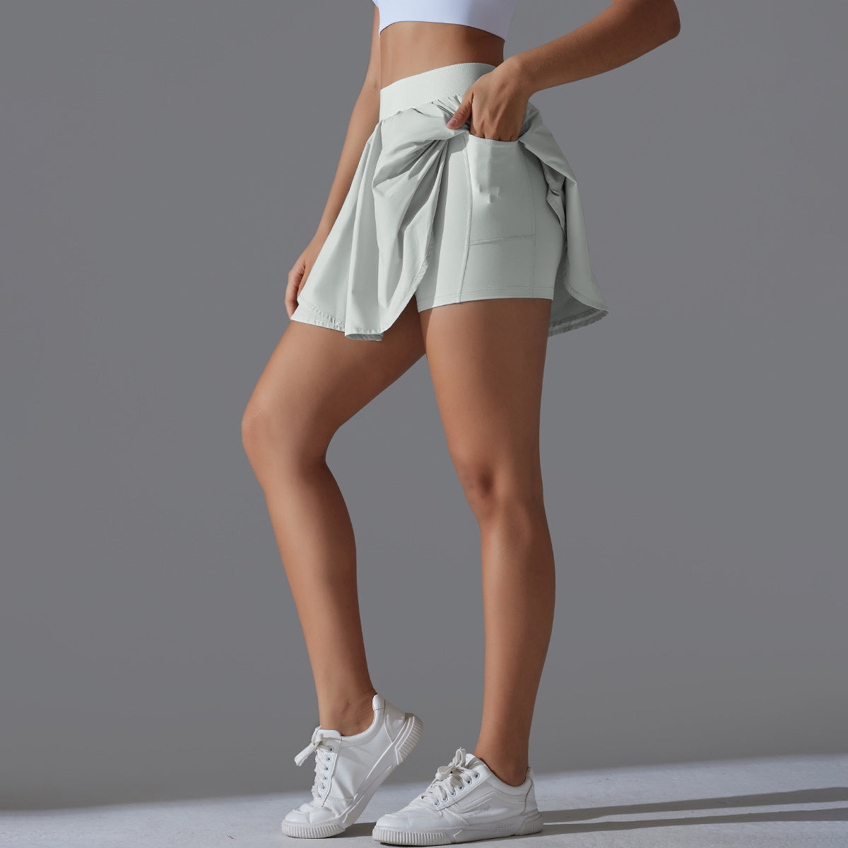 BreezeFlow Skort, Skirt Gray
