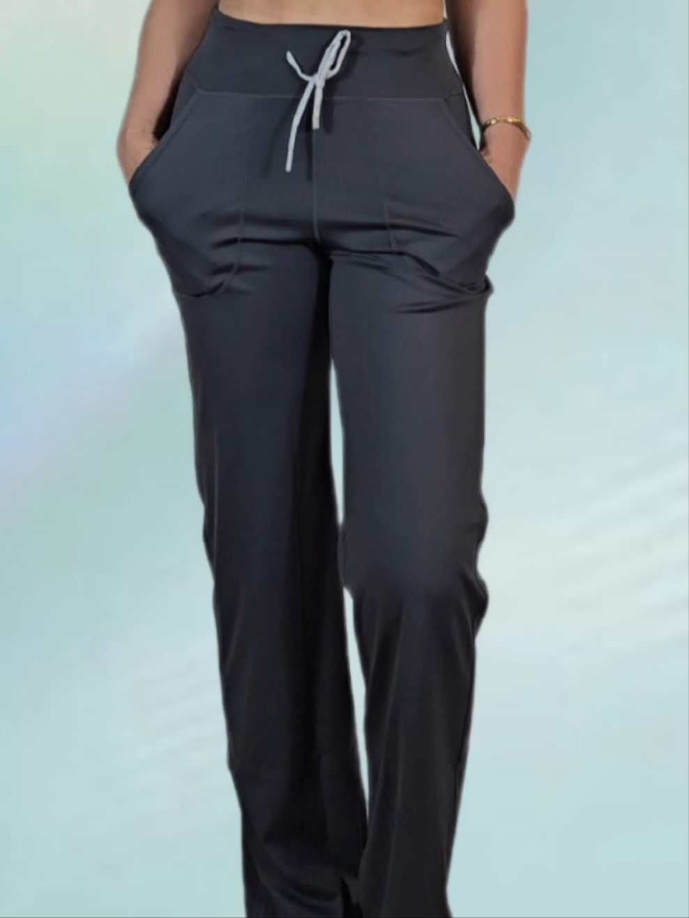 ZenFlex high waist Wide-Leg Pants. flexibility, movement, and comfort, which are essential qualities for yoga and activewear.
