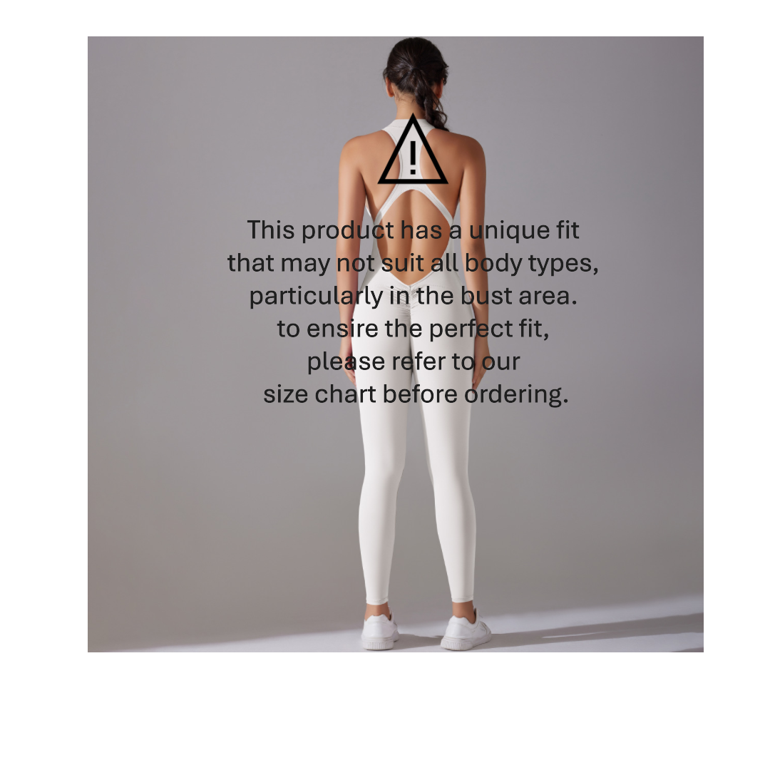 Active Chic One~piece Cream Light Smoky including sport bra pad inserts. Please see size chart to ensure your body fit!