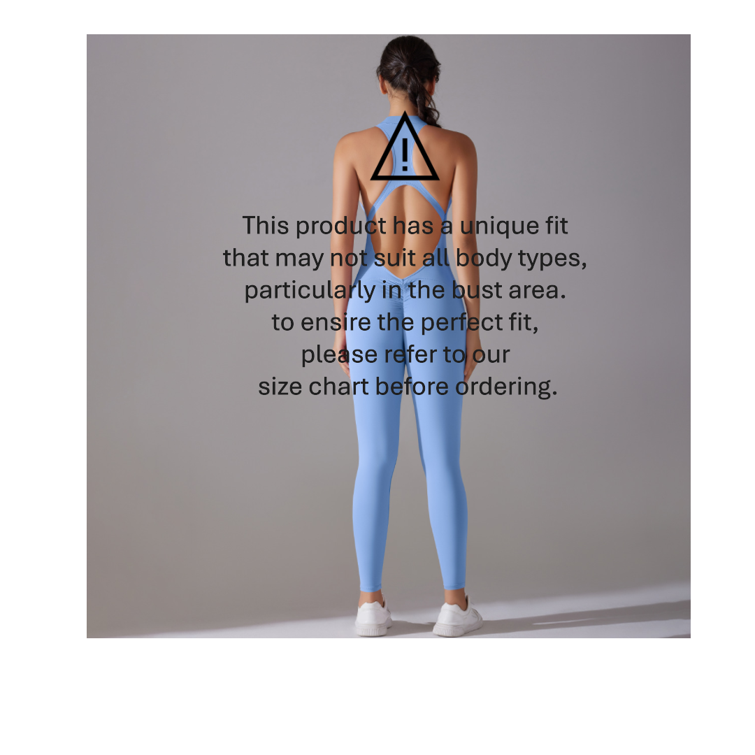Active Chic One~piece Blue including sport bra pad inserts. Please see size chart to ensure your body fit!