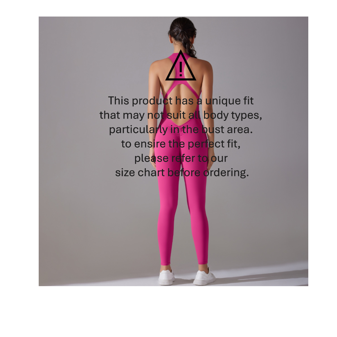 Active Chic One~piece Magenta including sport bra pad inserts. Please see size chart to ensure your body fit!
