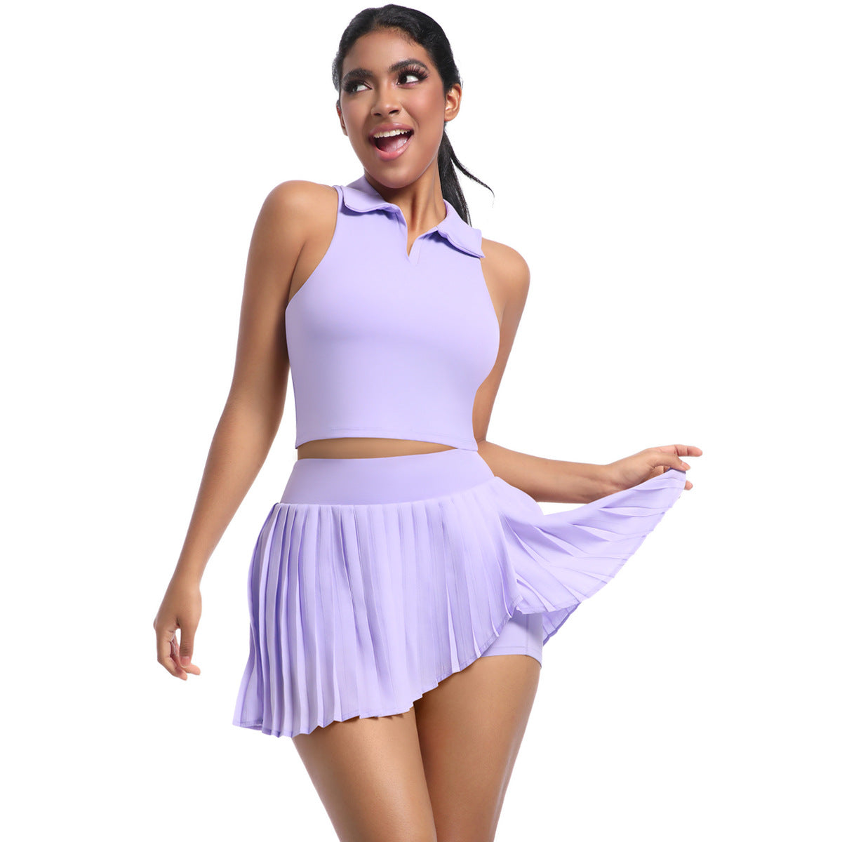 Lavender Grace Set 2 pieces built-in sport bra with pads