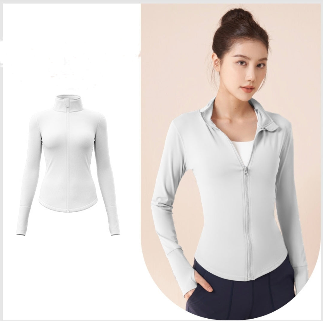 AeroFlex long sleeves shirt with front zipper. Airy, Flexible, light weight and silky look!
