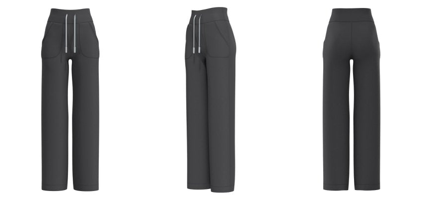 ZenFlex high waist Wide-Leg Pants. flexibility, movement, and comfort, which are essential qualities for yoga and activewear.