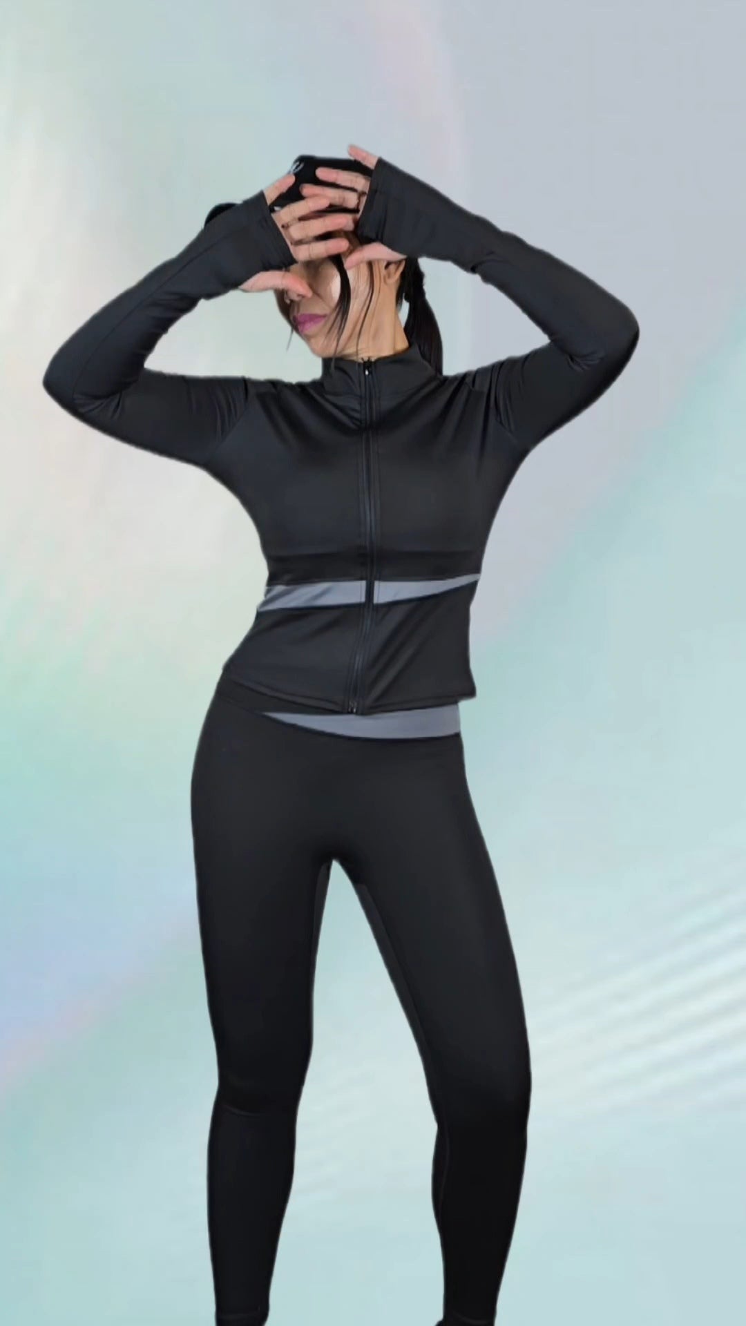 CloundFlex YOUTH Long sleeves shirt zipper front. Soft, Light and Flexible like cloud