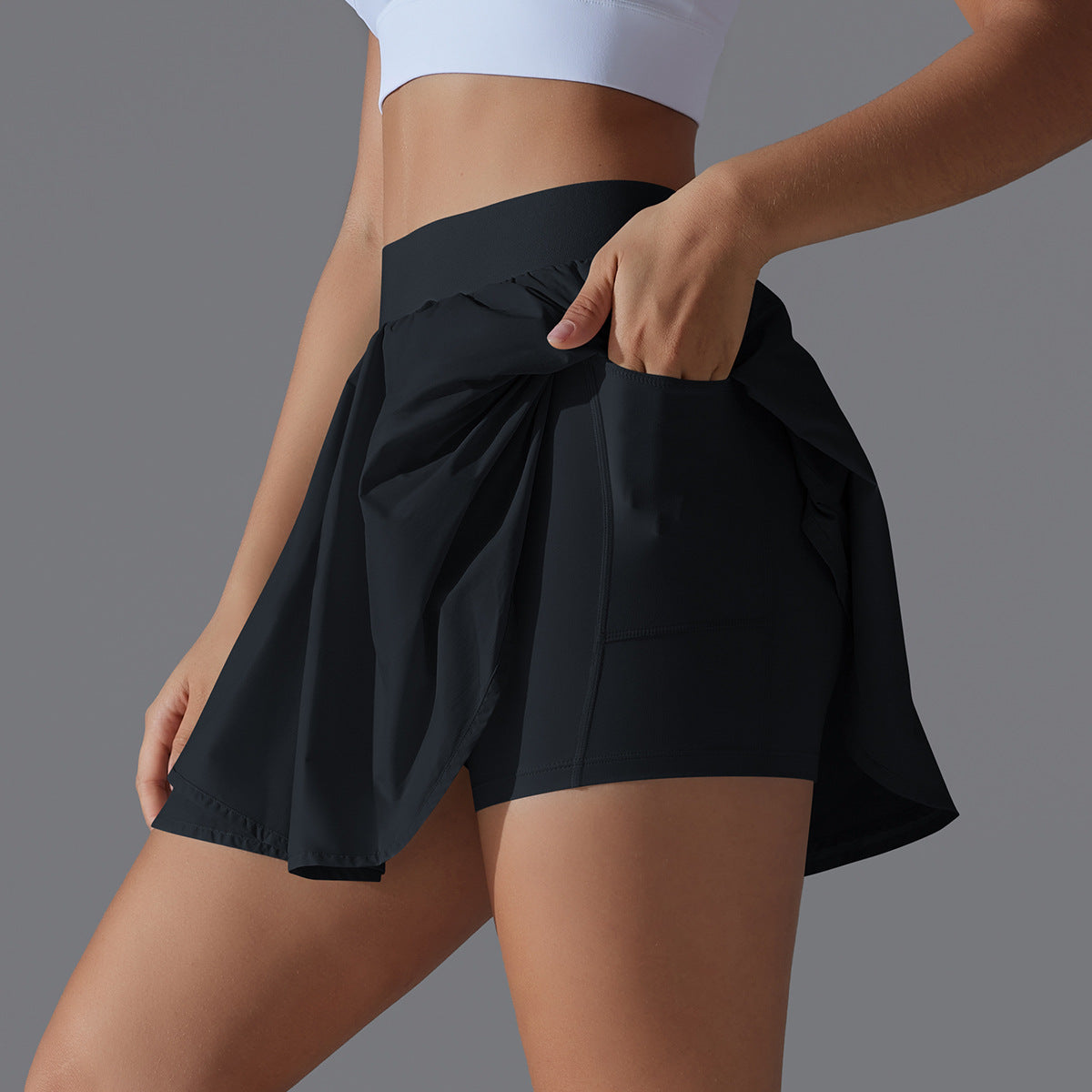 BreezeFlow Skort, Skirt Black 🖤