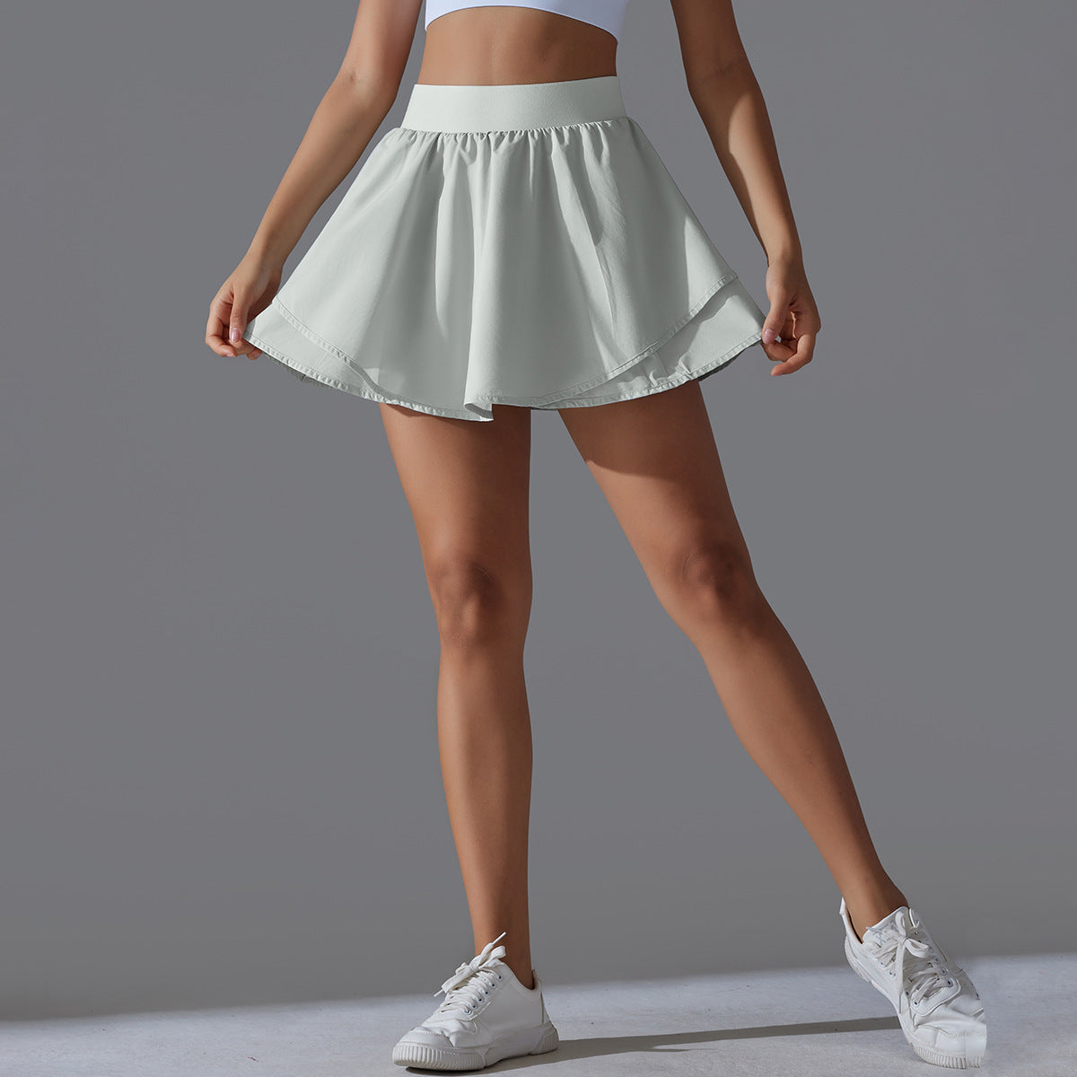 BreezeFlow Skort, Skirt Gray