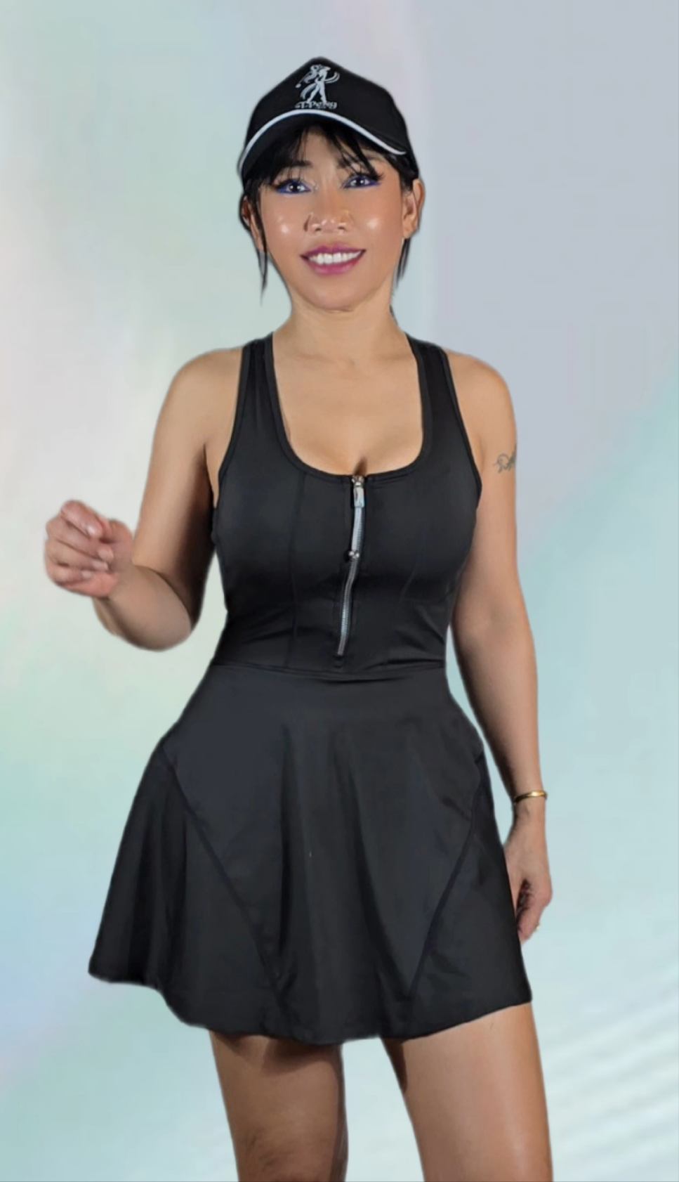 YOUTH, The Sportiva Dress combines style and function with a built-in sports bra and shorts for all-day comfort and support