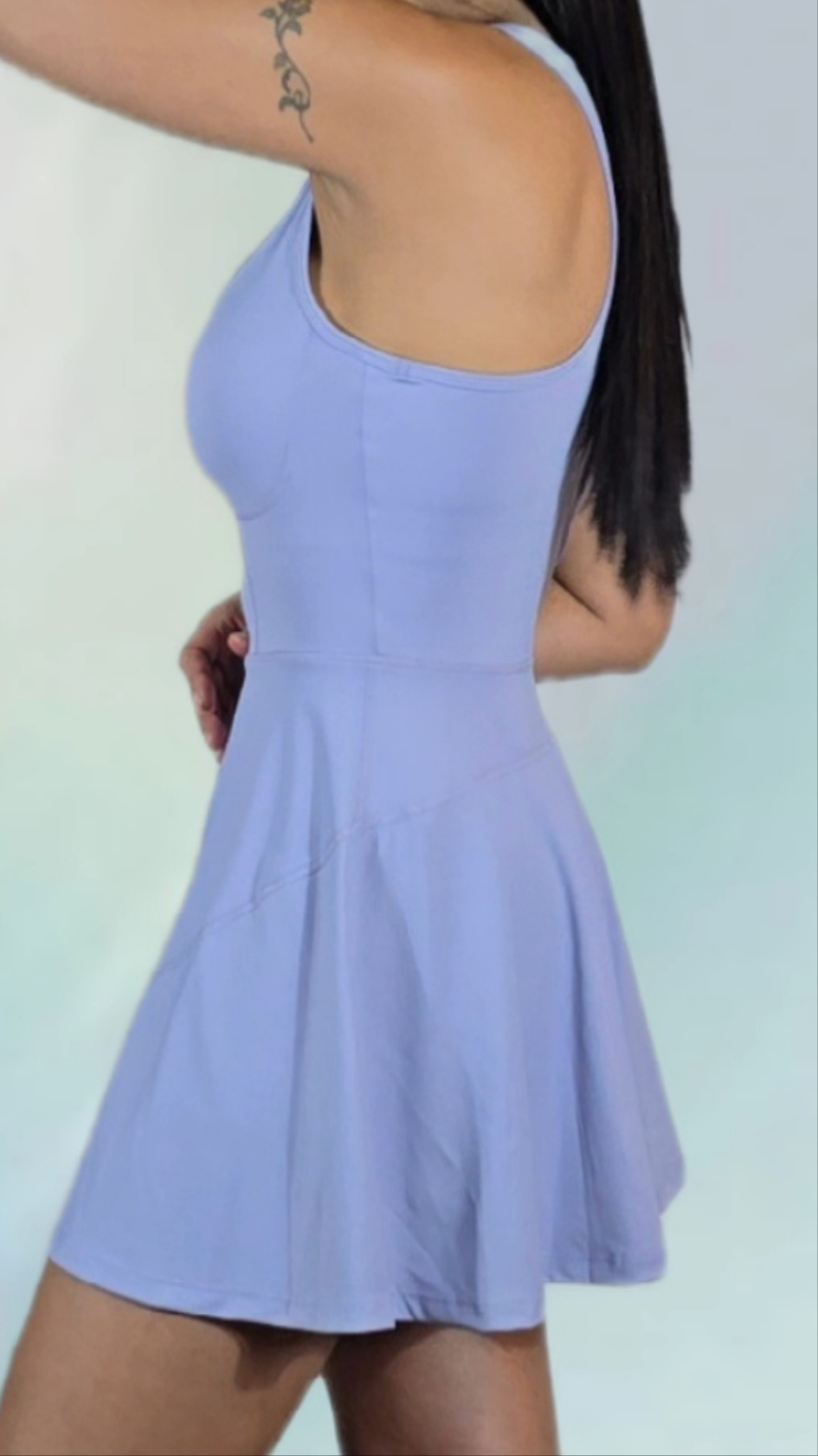 YOUTH, The Sportiva Dress combines style and function with a built-in sports bra and shorts for all-day comfort and support