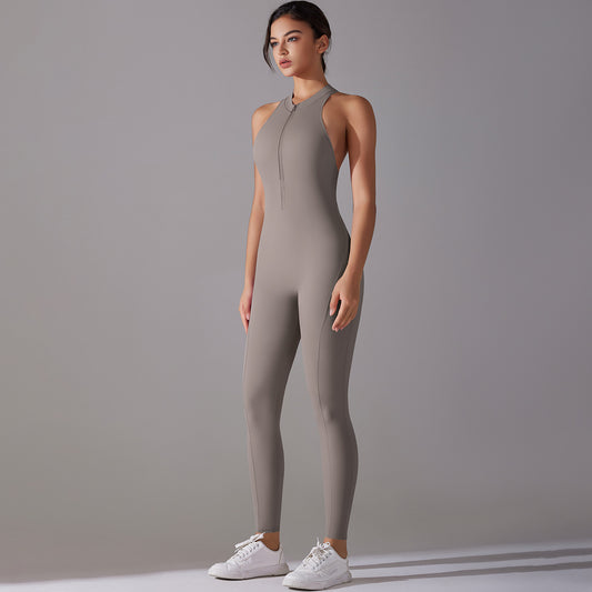 Active Chic One~piece Gray Smoky including sport bra pad insert, Please see size chart to ensure your body fit!
