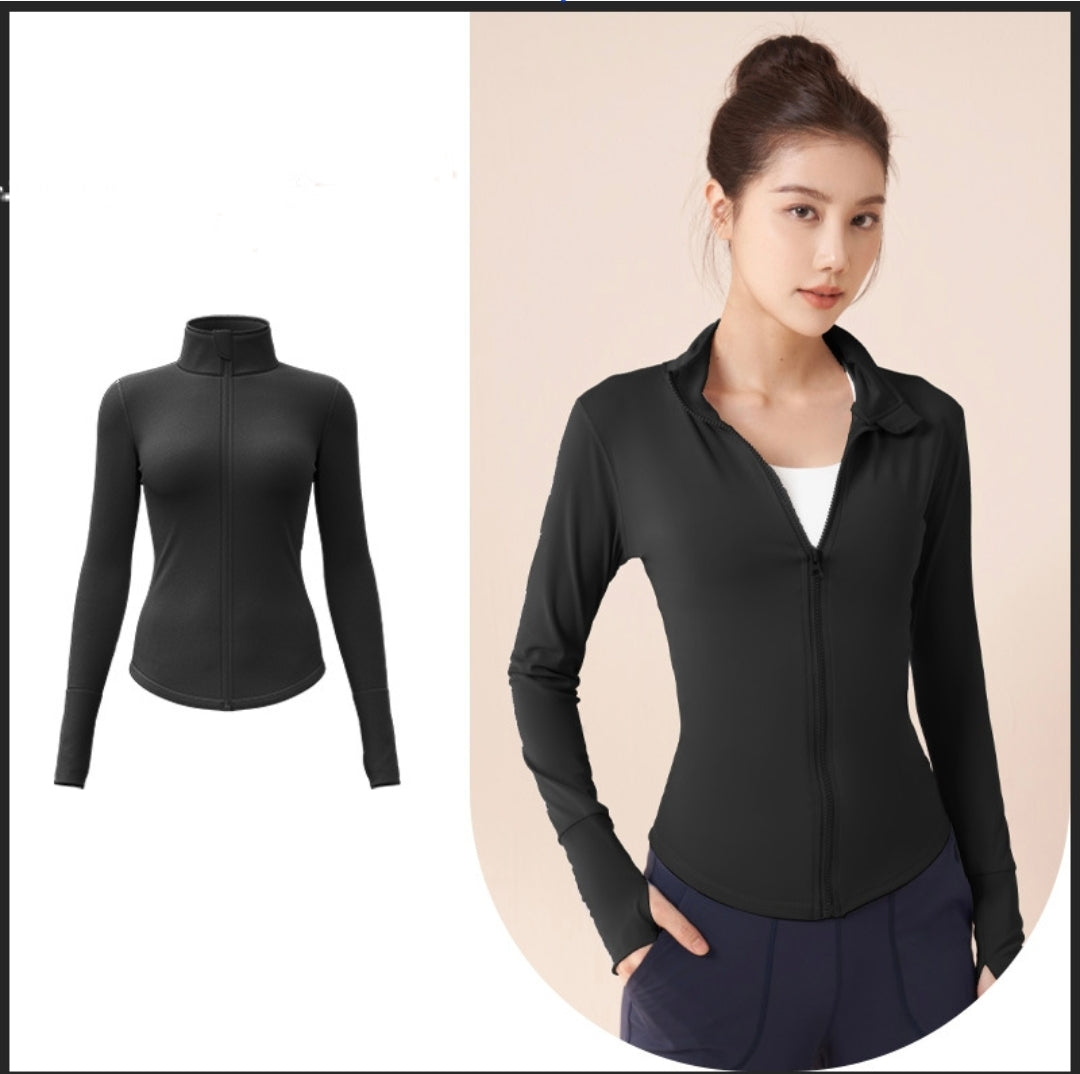 AeroFlex long sleeves shirt with front zipper. Airy, Flexible, light weight and silky look!