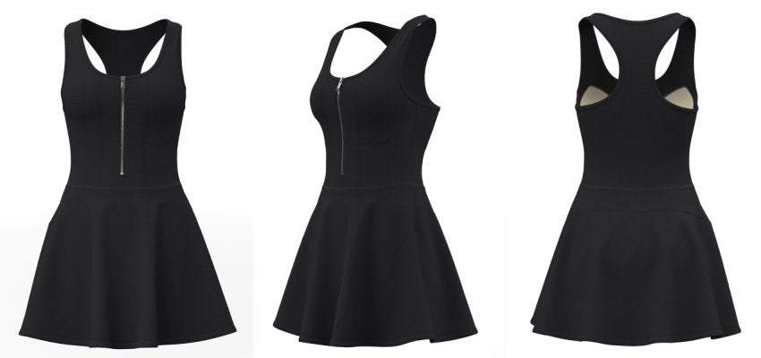 YOUTH, The Sportiva Dress combines style and function with a built-in sports bra and shorts for all-day comfort and support