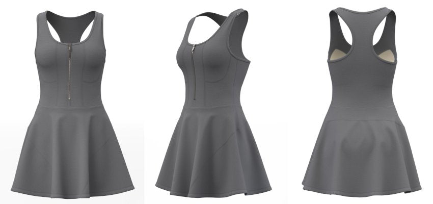 YOUTH, The Sportiva Dress combines style and function with a built-in sports bra and shorts for all-day comfort and support