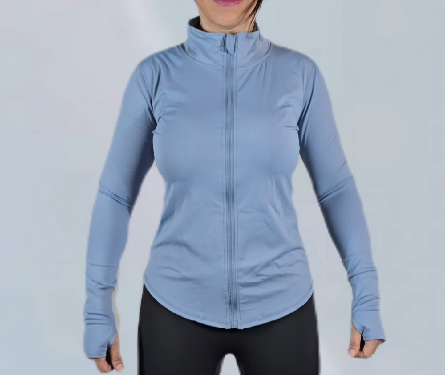 AeroFlex long sleeves shirt with front zipper. Airy, Flexible, light weight and silky look!